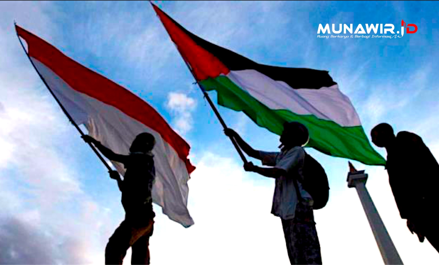 palestina indonesia bendera